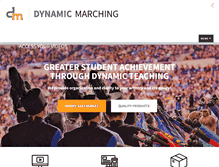 Tablet Screenshot of dynamicmarching.com